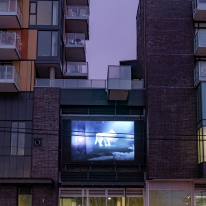 Public Art Screen at the Independent