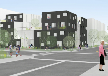 Exterior Rendering of Comma - Los Angeles