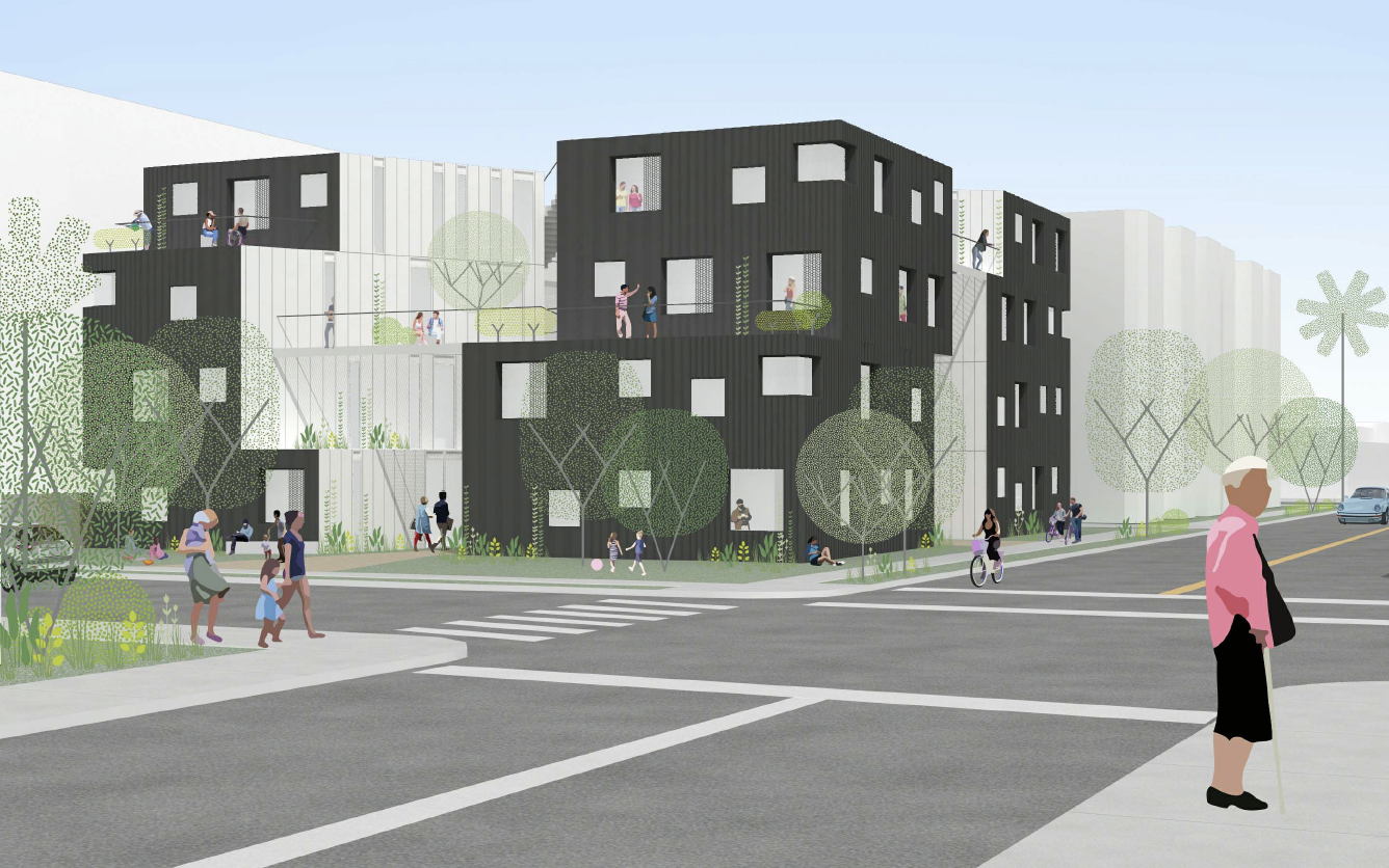 Exterior Rendering of Comma - Los Angeles
